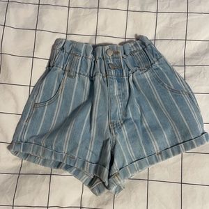 Boathouse Harlow Striped Blue Jean Shorts Size 00
